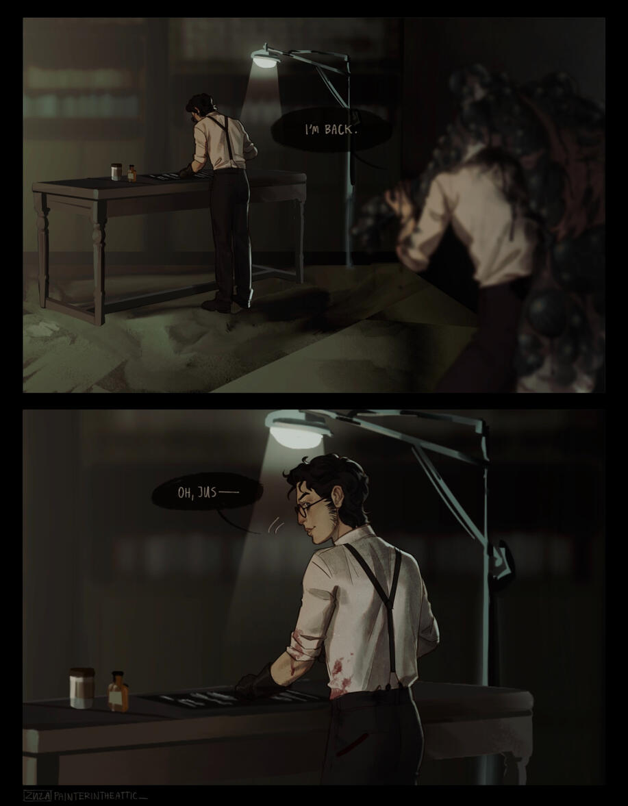 Part of POST MORTEM Comic